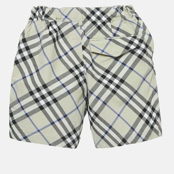 Burberry Grey Checks Cotton Shorts 6Yrs